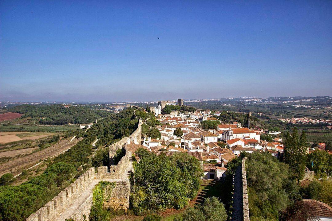 The walled medieval town of Obidos, Portugal